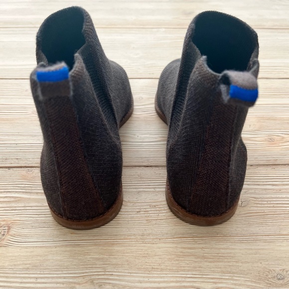 Rothy’s Chocolate Brown Knit Ankle Boots – Size 9.5 - Picture 4 of 5